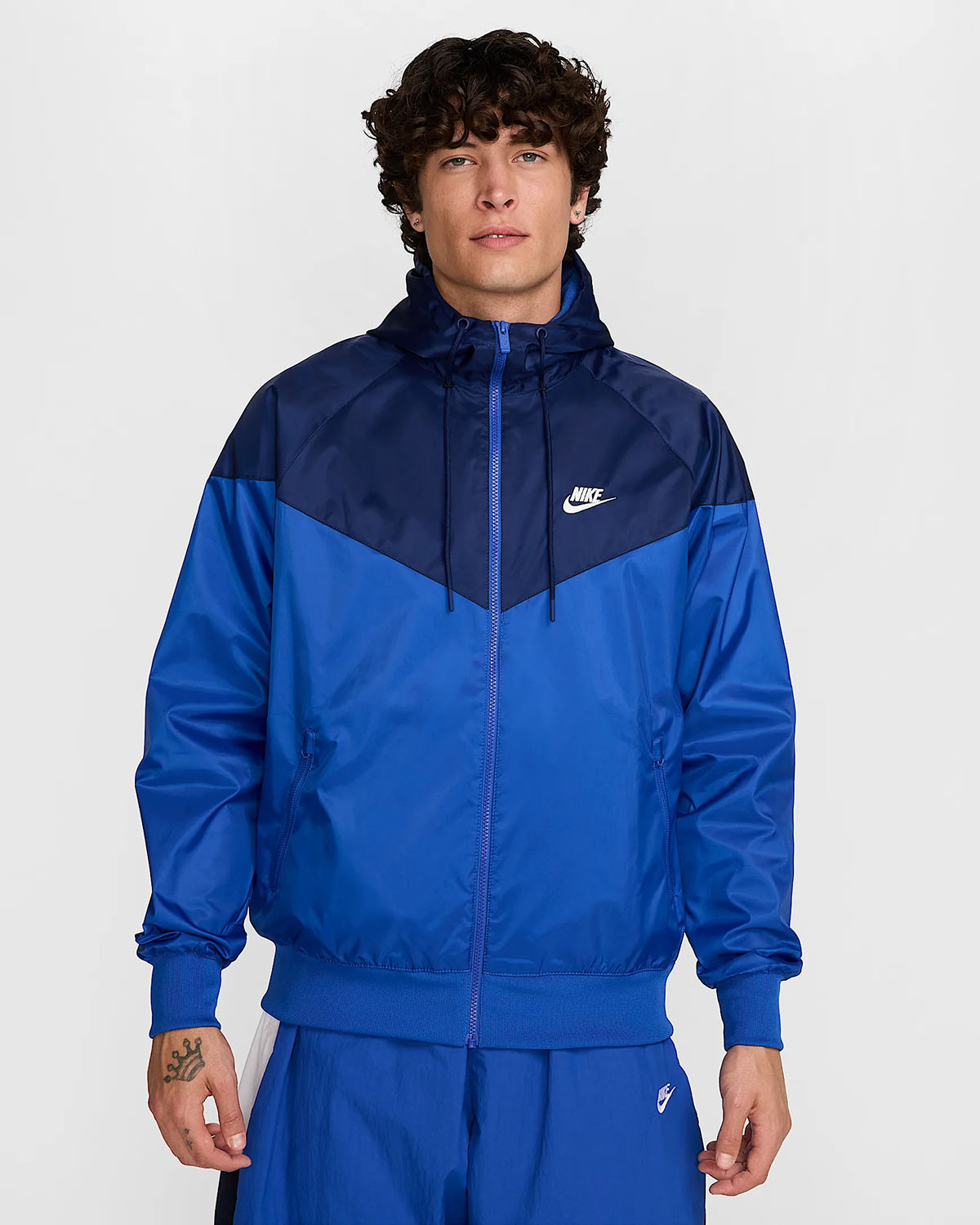 Nike Sportswear Windrunner Hooded Jacket Game Royal Blue Void