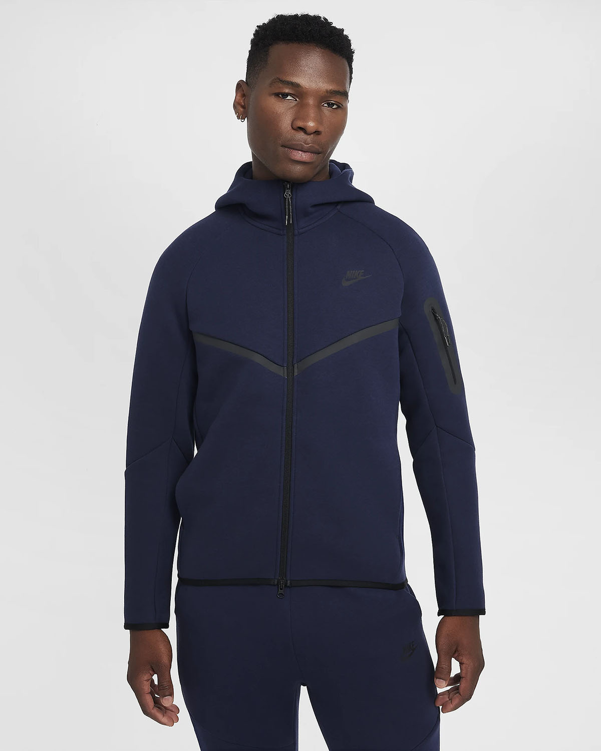 Nike Tech Fleece Full Zip Hoodie Obsidian