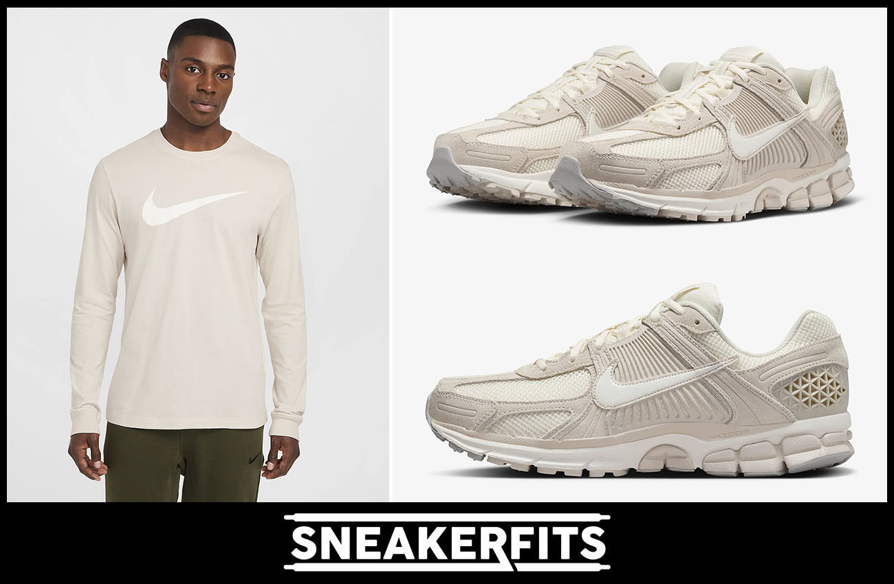 Nike Zoom Vomero 5 Light Orewood Brown Shoes and Shirt Sneaker Outfit.