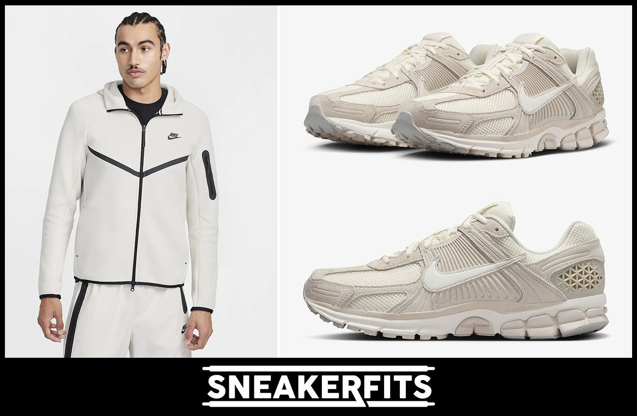Nike Zoom Vomero 5 Light Orewood Brown Tech Fleece Hoodie and Jogger Pants Outfit