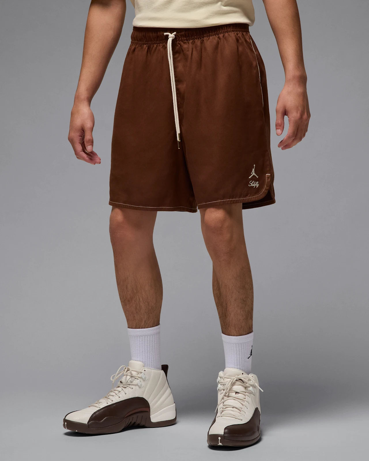 Solefly Air Jordan 12 Cafecito Baroque Brown Shorts