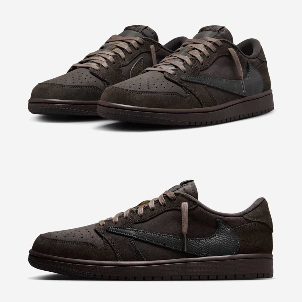 Travis Scott Air Jordan 1 Low OG Velvet Brown Sneaker Release Date