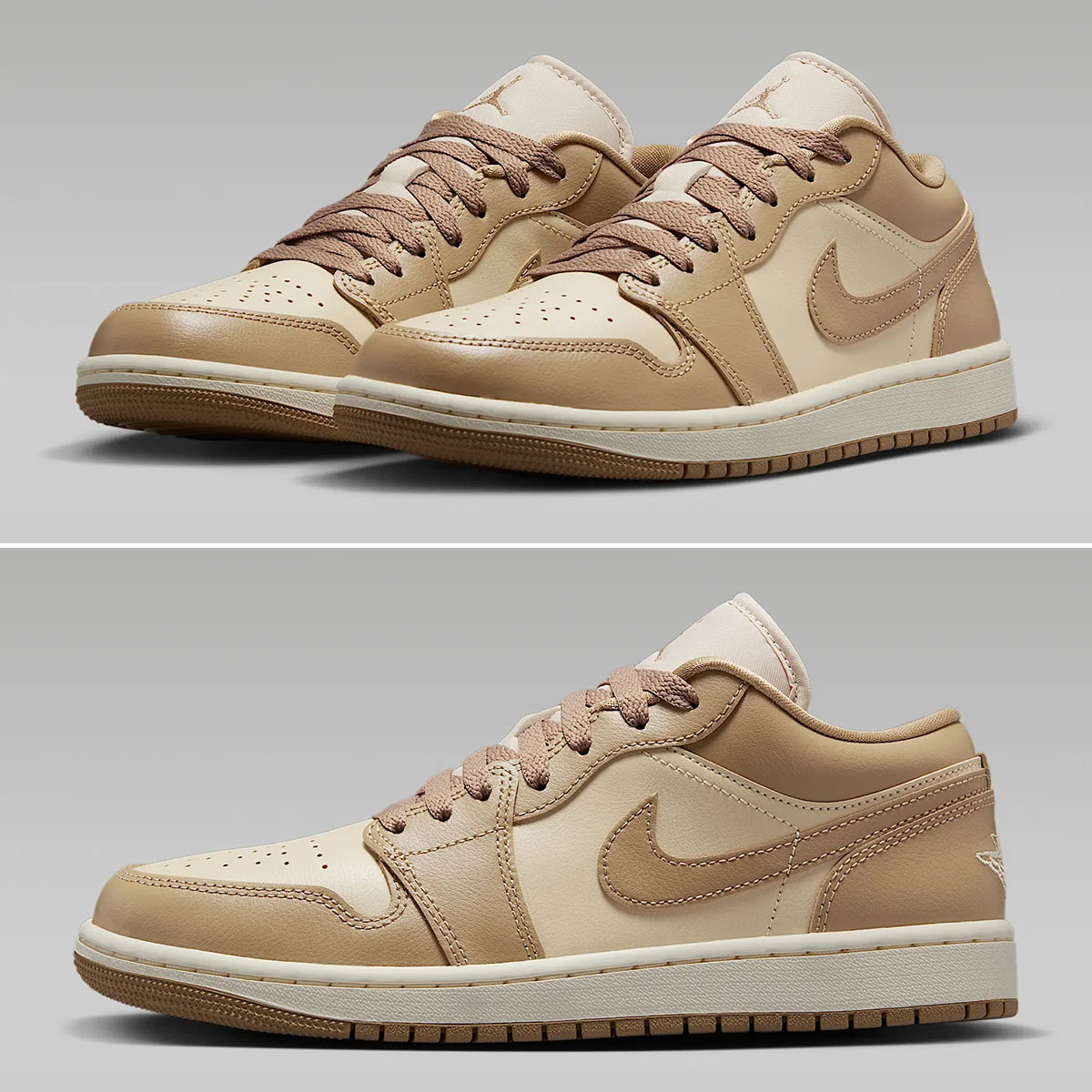 Air Jordan 1 Low Rattan Desert Camo Womens Shoes