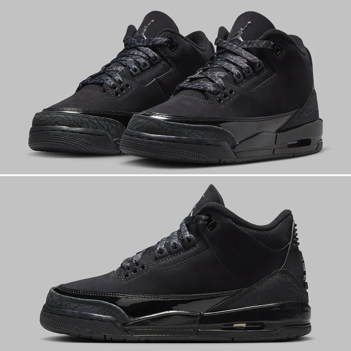 Air Jordan 3 Black Cat Grade School Big Kids Shoes