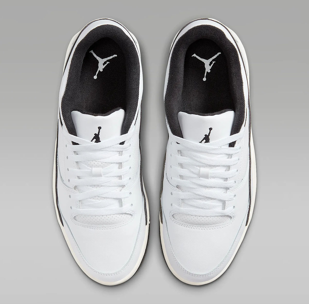 Jordan Flight Court Mens Shoes White Sail Black 4