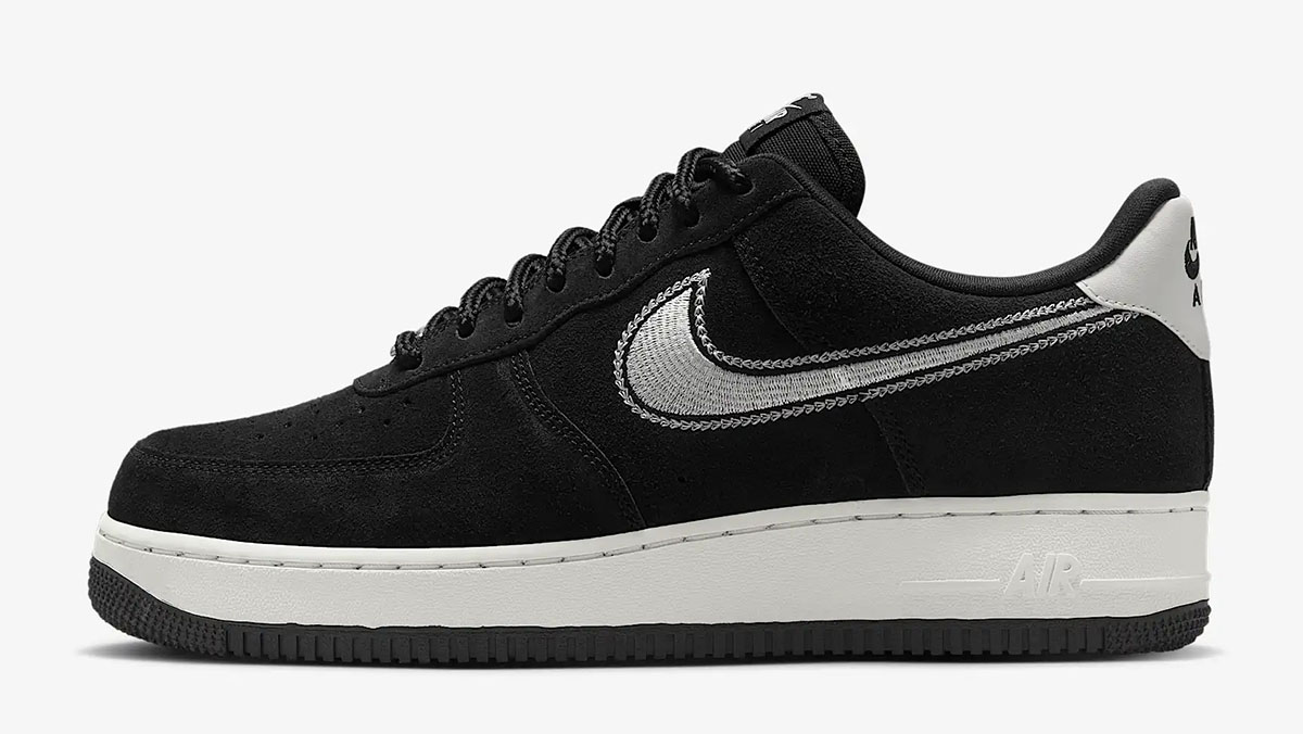 Nike Air Force 1 Low Black Sail Mens Shoes 2