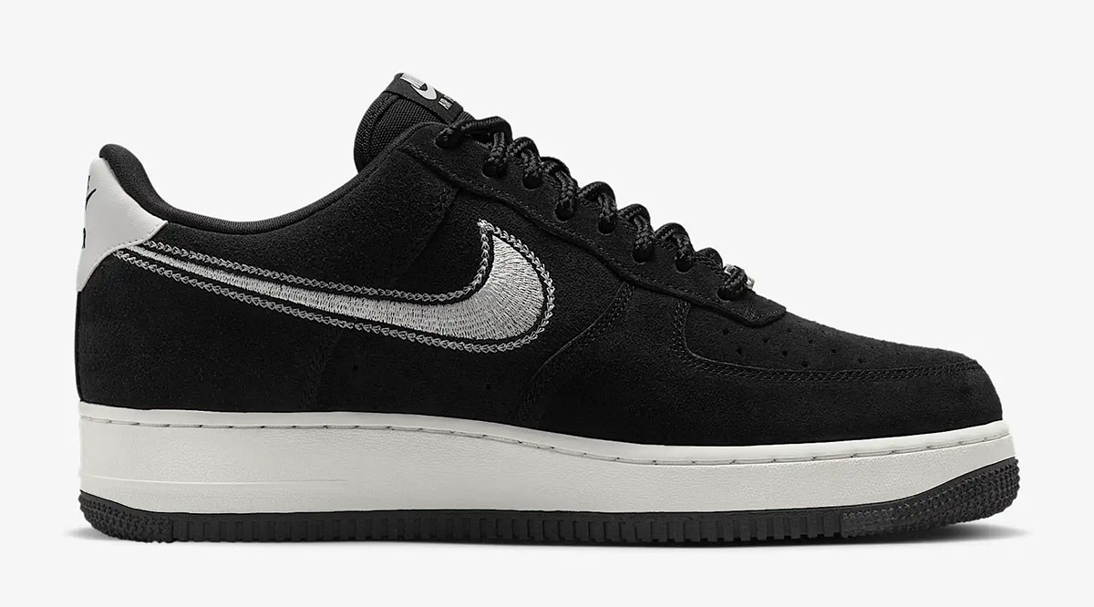 Nike Air Force 1 Low Black Sail Mens Shoes 3