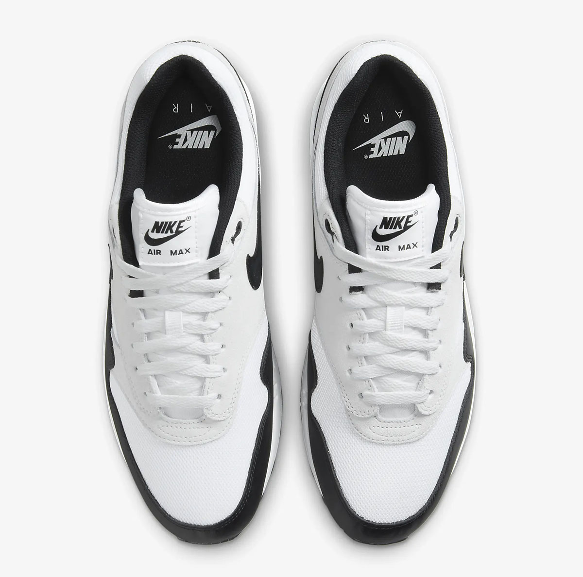 Nike Air Max 1 White Pure Platinum Black Mens Shoes 4