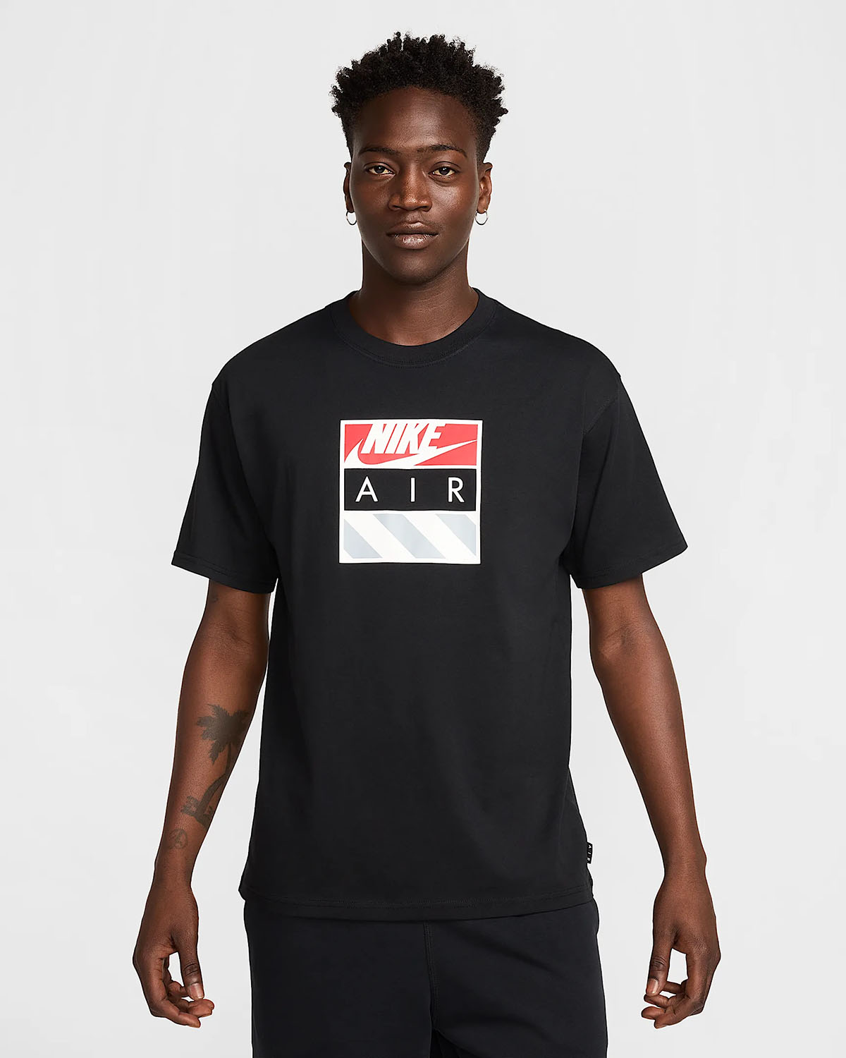 Nike Air Max 90 T Shirt Black Silver Red