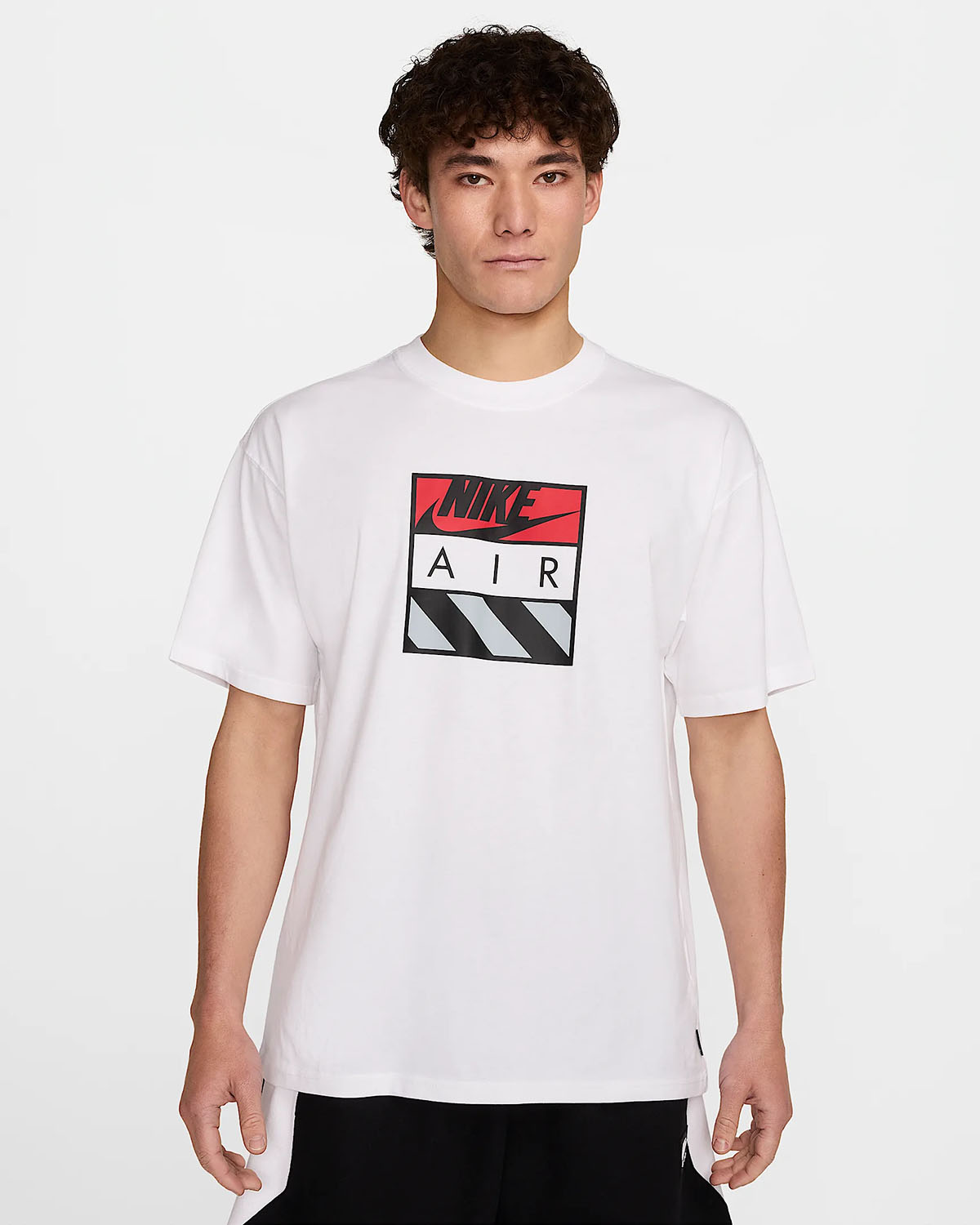 Nike Air Max 90 T Shirt White Silver Red