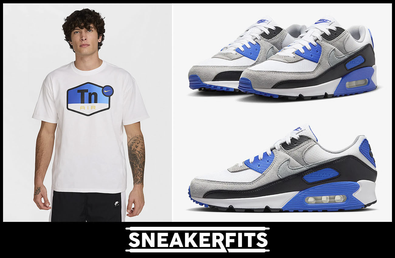 Nike nike air max snake print for sale on ebay store White Light Smoke Grey Royal Mens Shoes and Nike Air Max T Shirt Outfit