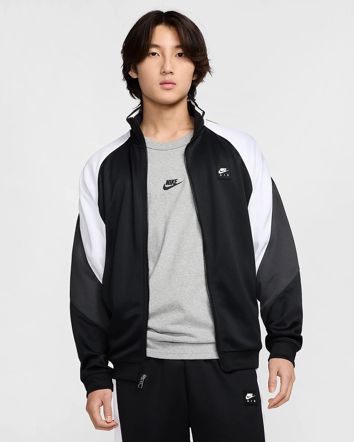 Nike Air Mens Track Jacket Black White 1