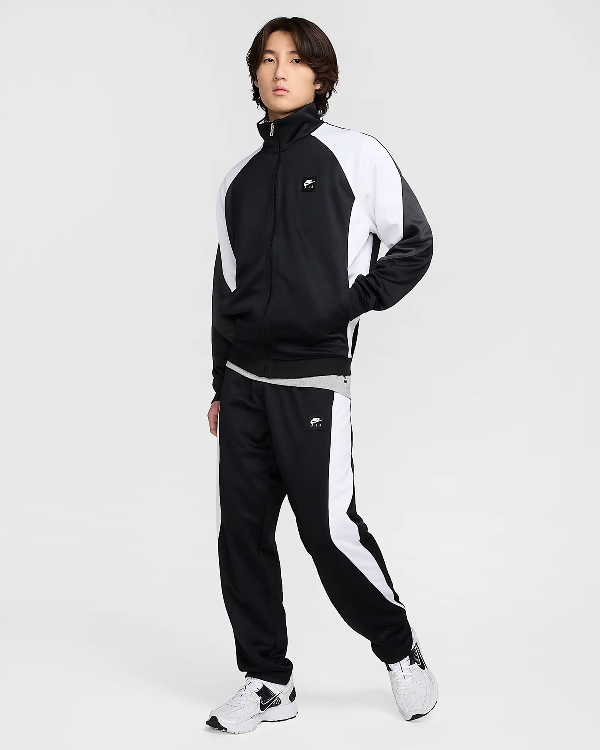 Nike Air Mens Track Jacket and Pants Black White