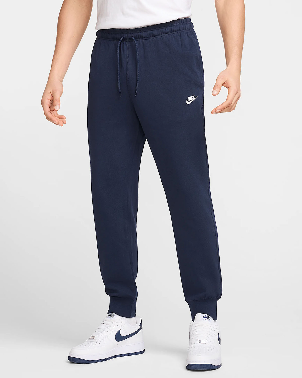 Nike Club Knit Mens Jogger Pants Obsidian Navy Blue