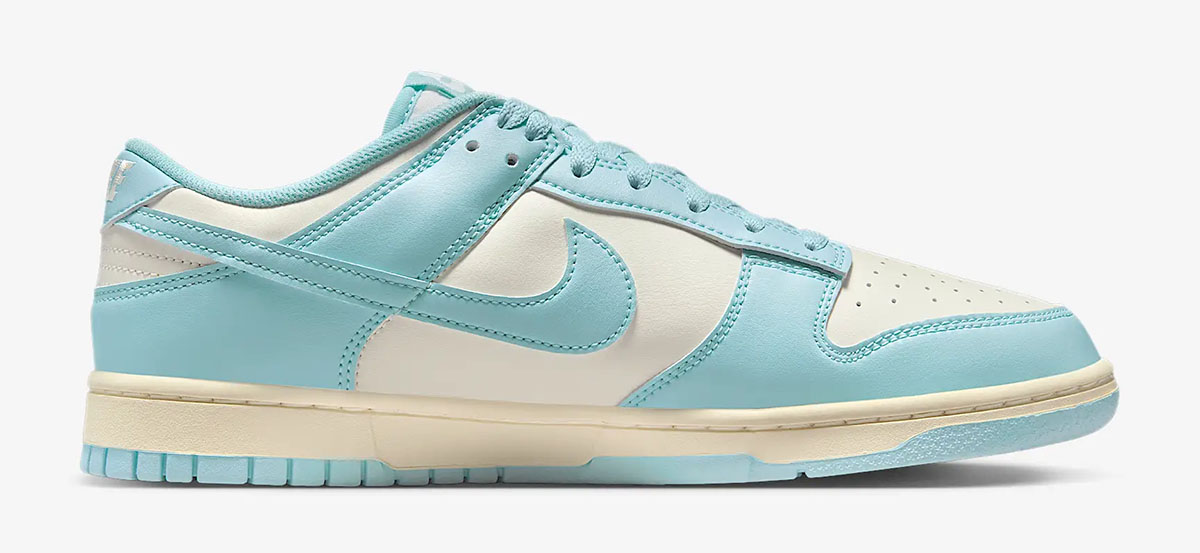 Nike Dunk Low Pale Ivory Glacier Blue Mens Shoes 3