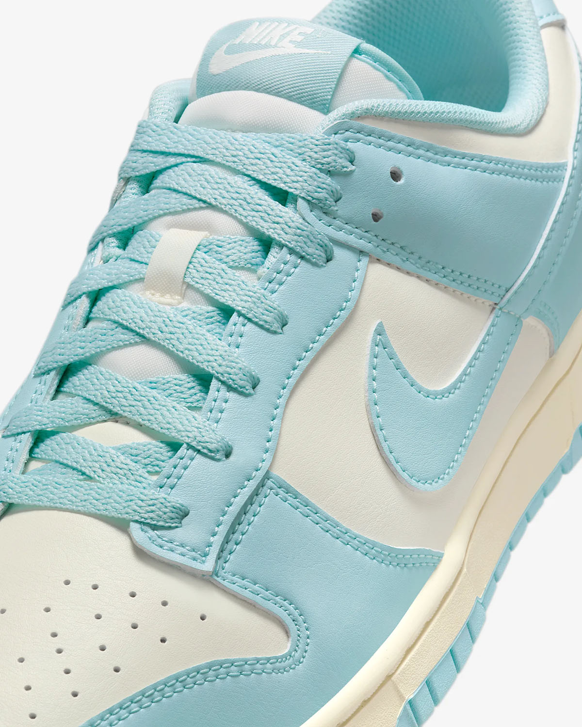 Nike Dunk Low Pale Ivory Glacier Blue Mens Shoes 7