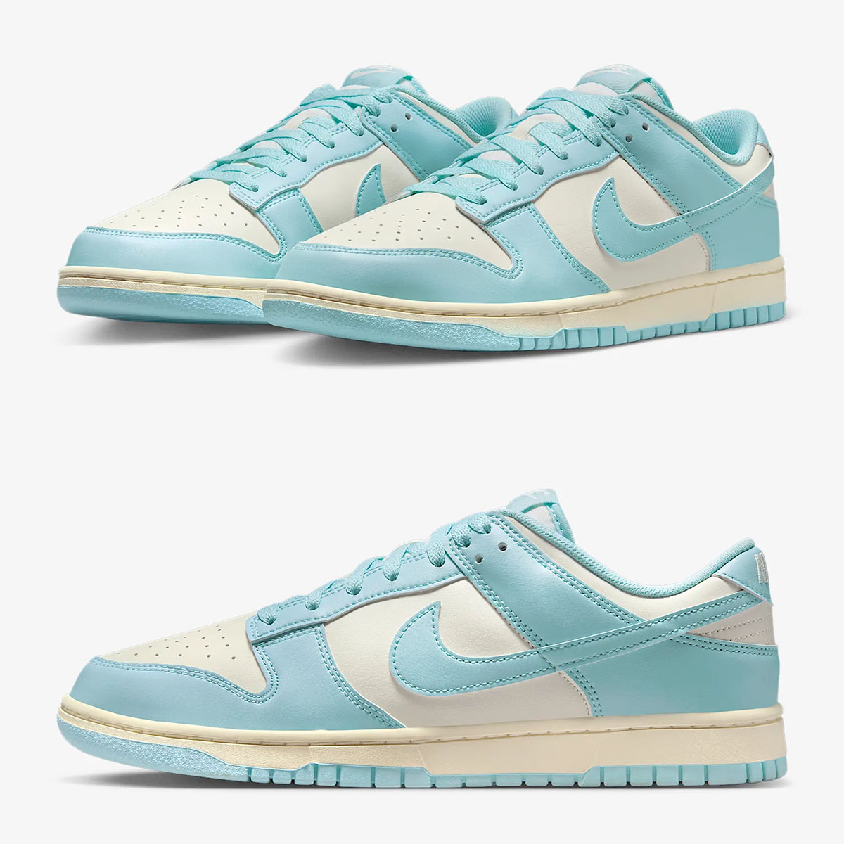 Nike Dunk Low Pale Ivory Glacier Blue Shoes