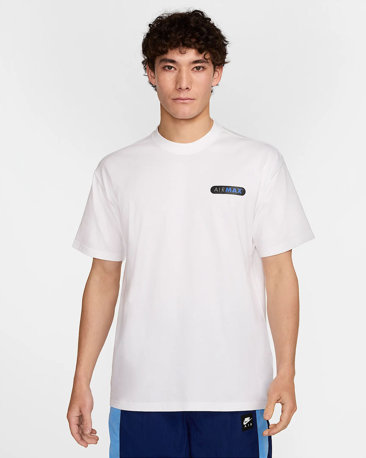 Nike Sportswear Max 90 T Shirt White Royal Black 1