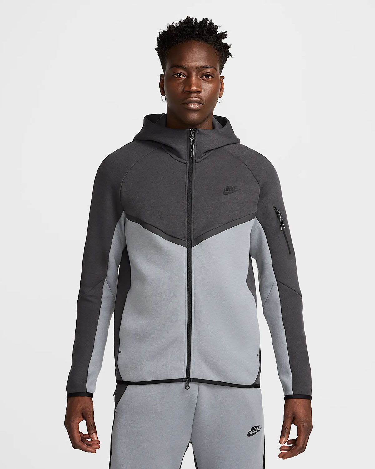 Nike Tech Fleece Full Zip Hoodie Cool Grey Anthracite 1