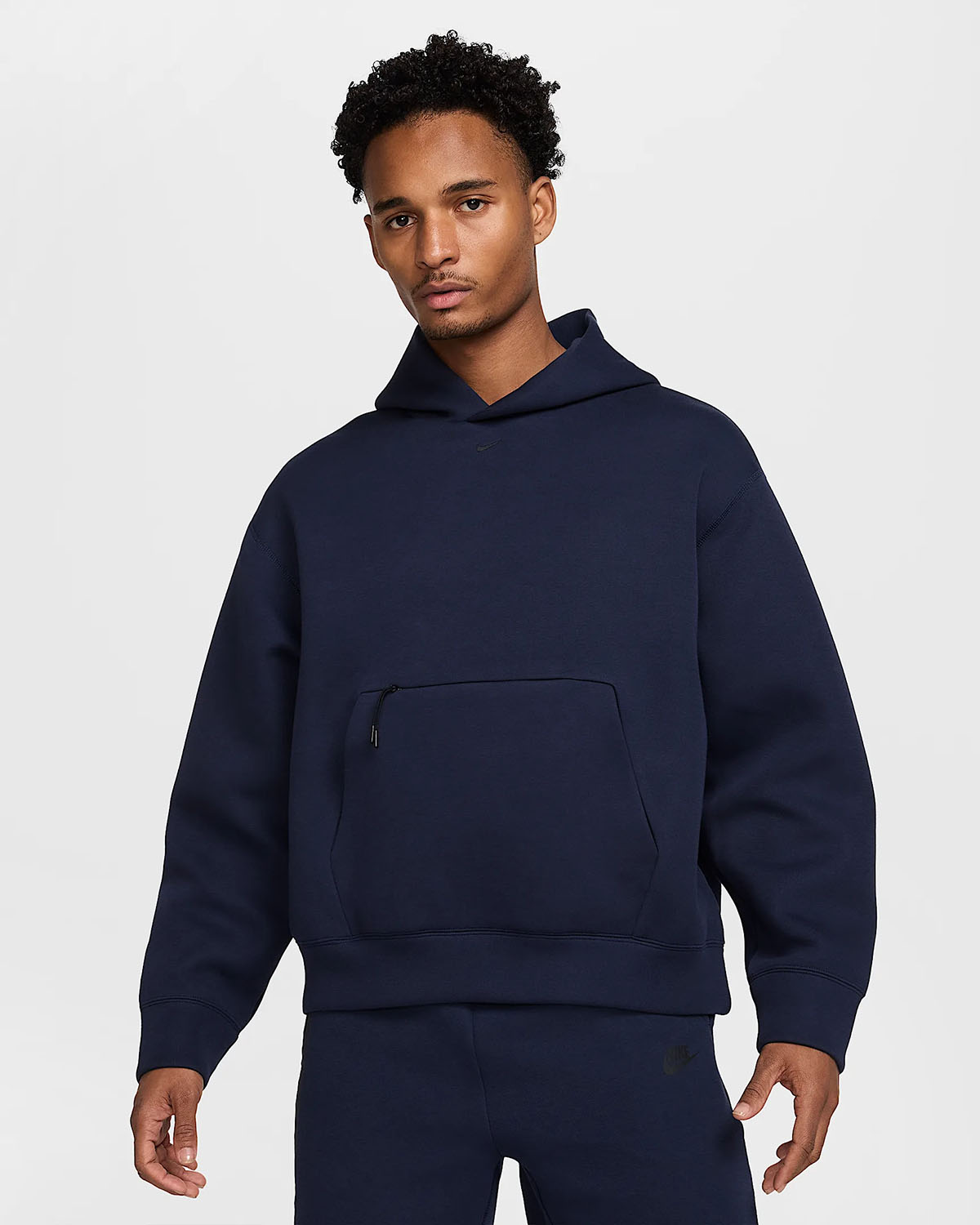 Nike Tech Fleece Oversized Mens Hoodie Obsidian Navy