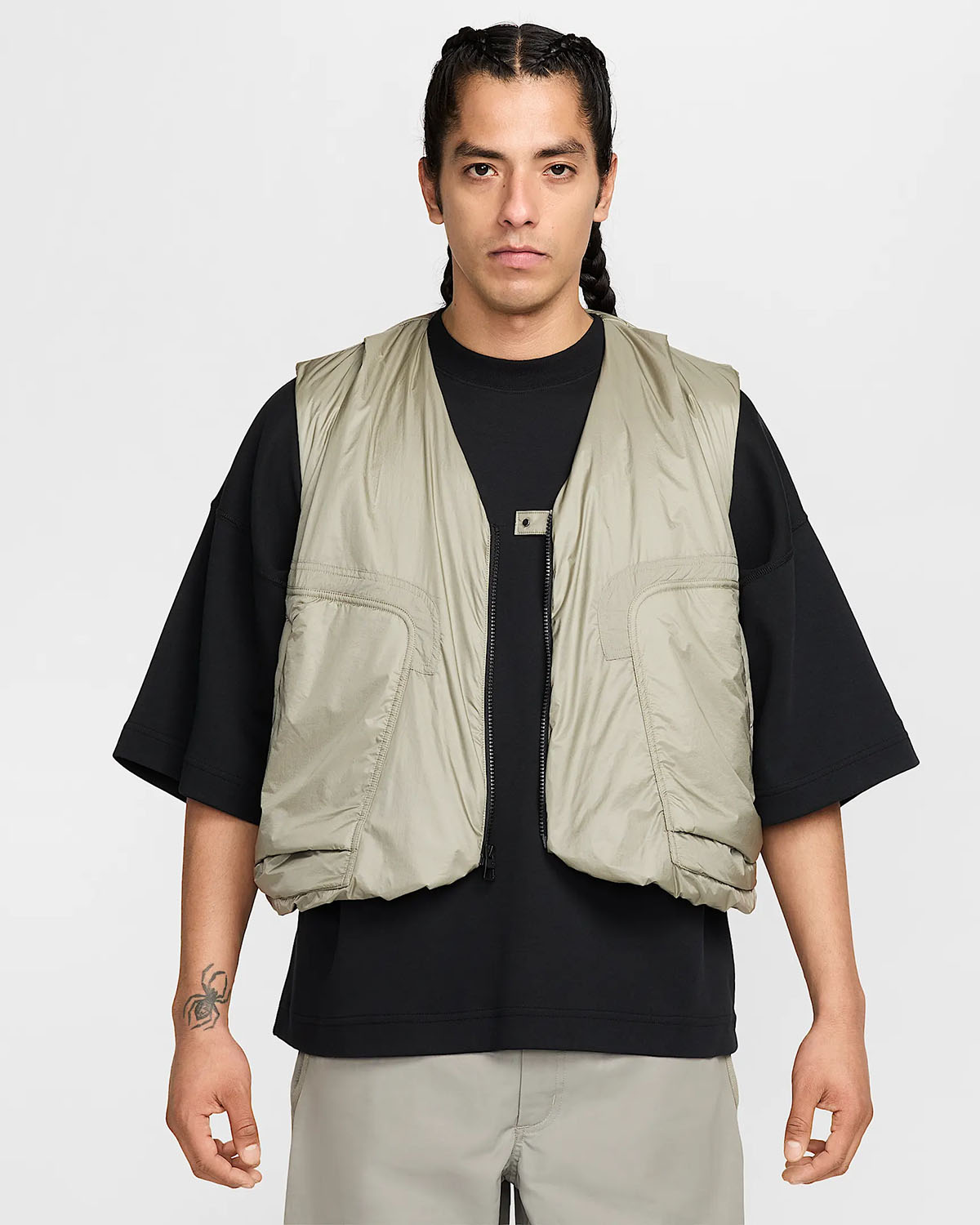 Nike Tech Mens Woven Vest Light Army