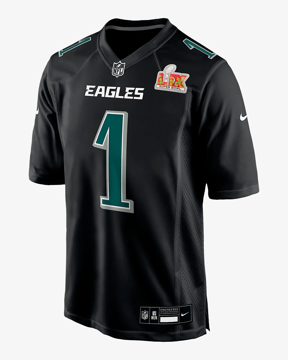 Jalen Hurts Philadelphia Eagles Super Bowl LIX NFL Jersey Black 1