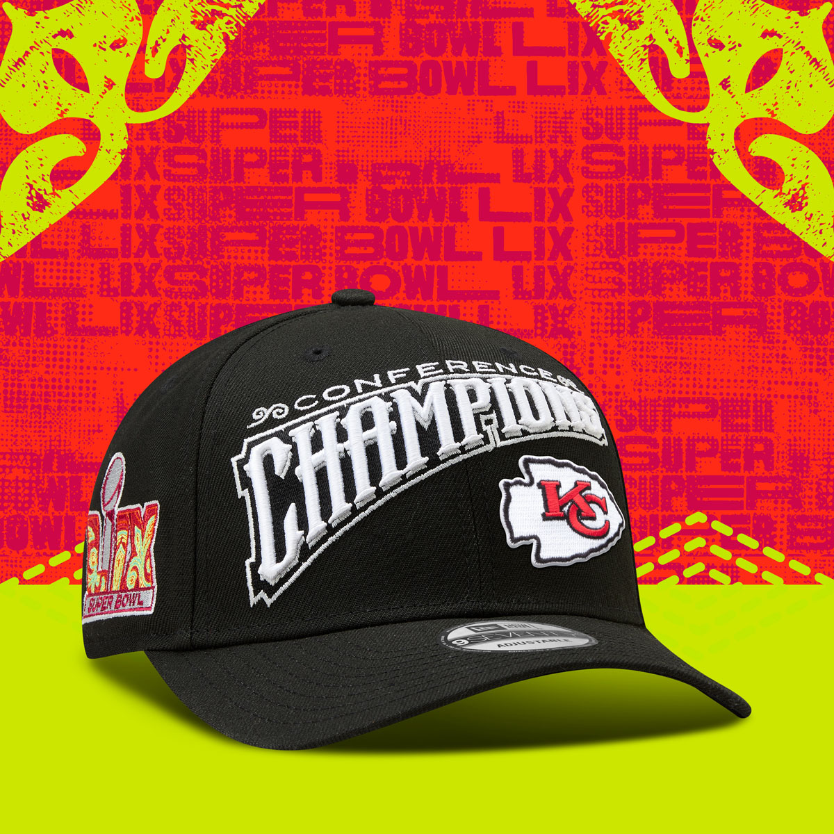 Kansas City Chiefs Super Bowl LIX New Era Hat