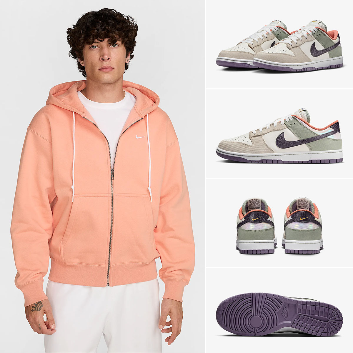 Nike Dunk Low NOLA Floral Swoosh Outfit 3