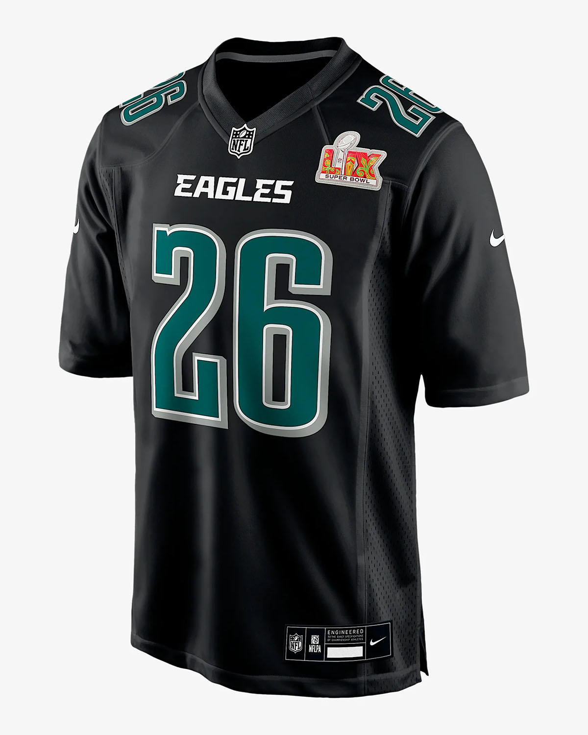 Saquon Barkley Philadelphia Eagles Super Bowl LIX NFL Jersey Black 1