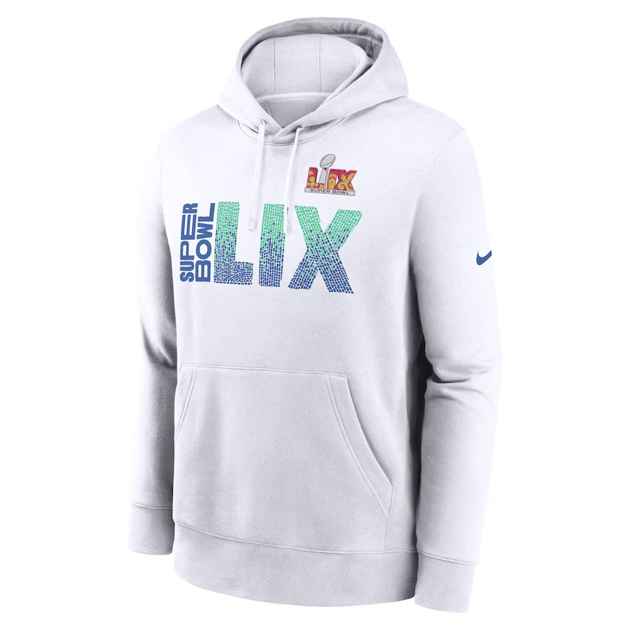 Super Bowl LIX Nike Club Fleece Hoodie White