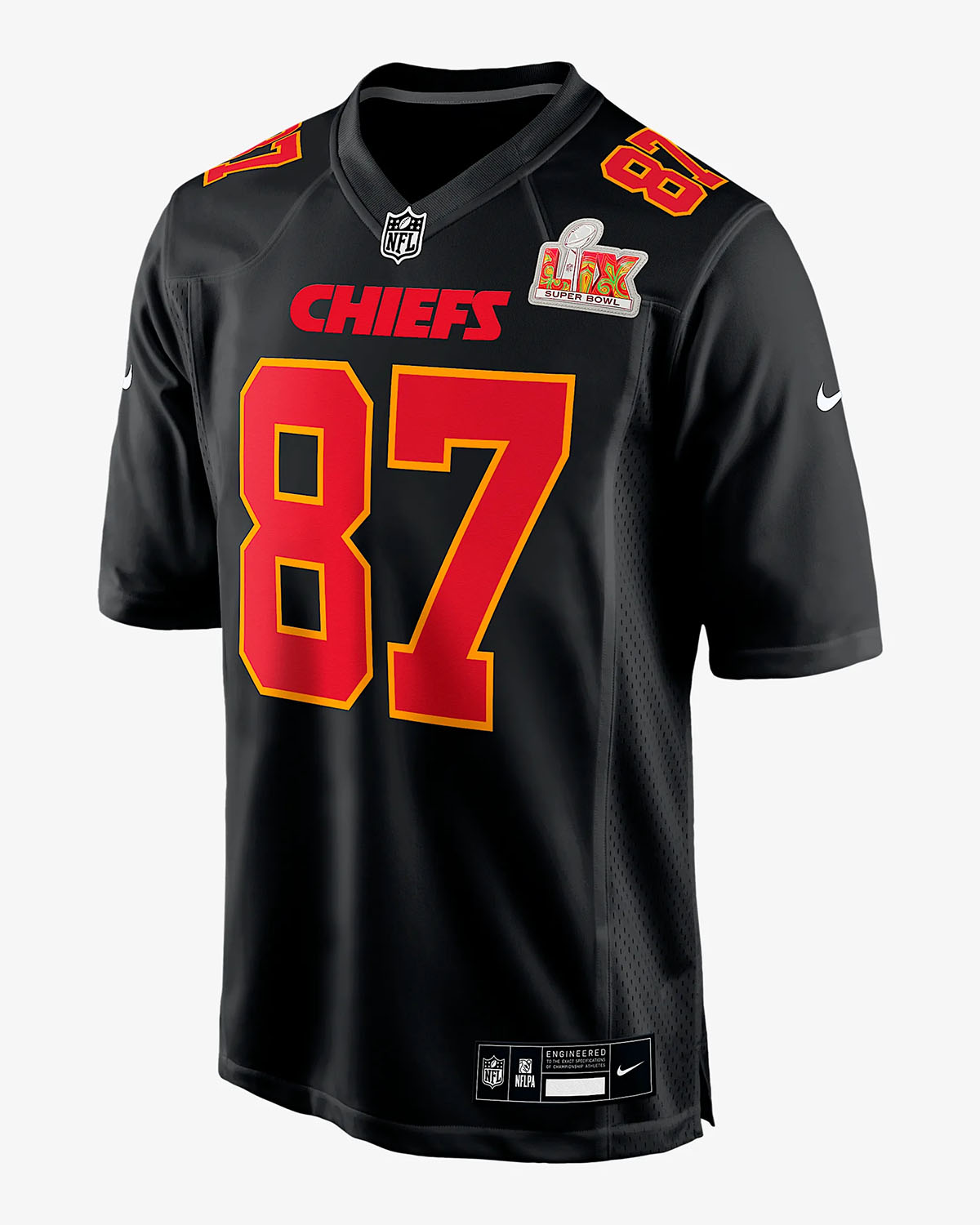 Travis Kelce Kansas City Chiefs Super Bowl LIX NFL Jersey Black 1