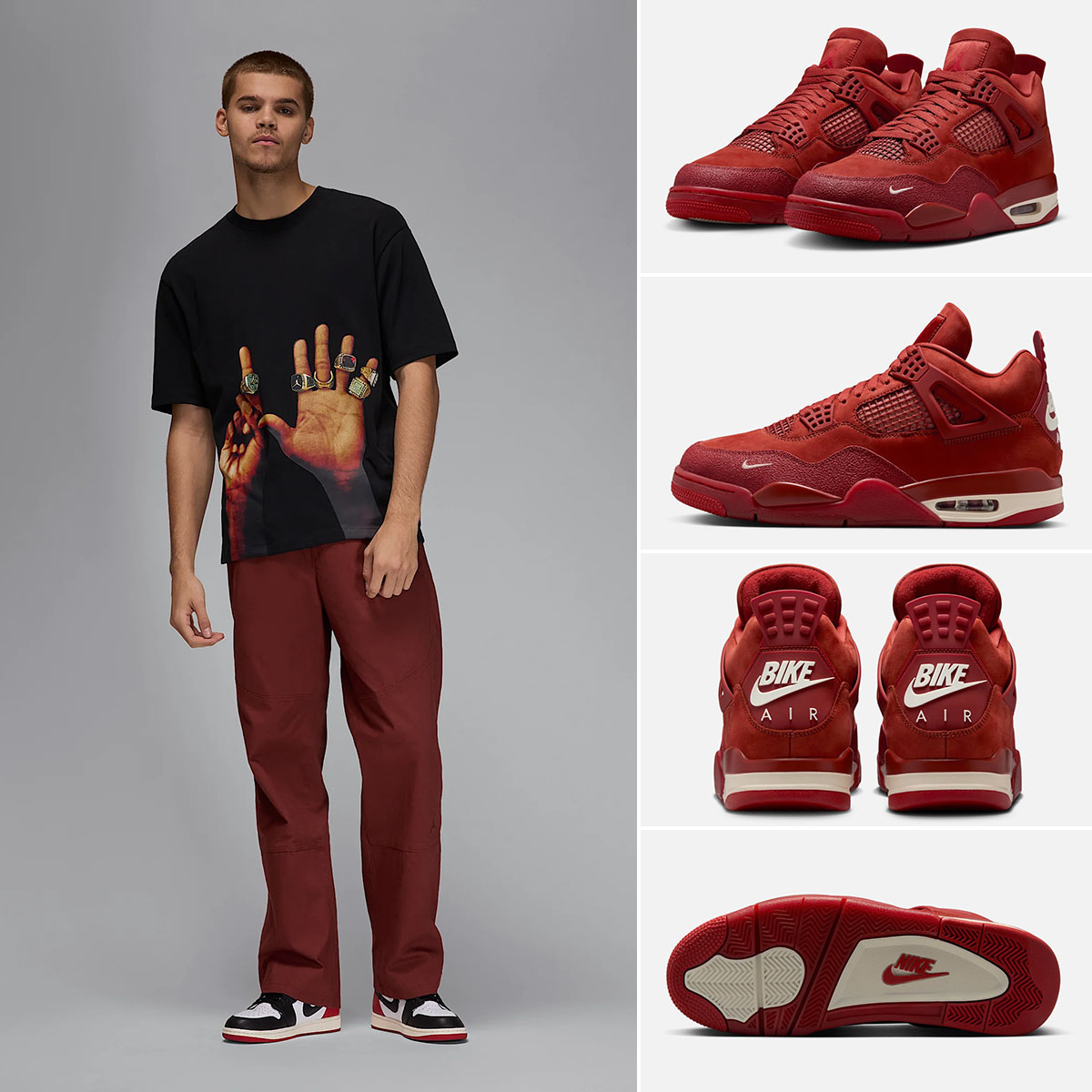 Nigel Sylvester Air Jordan 4 Brick by Brick Matching Pants Outfit