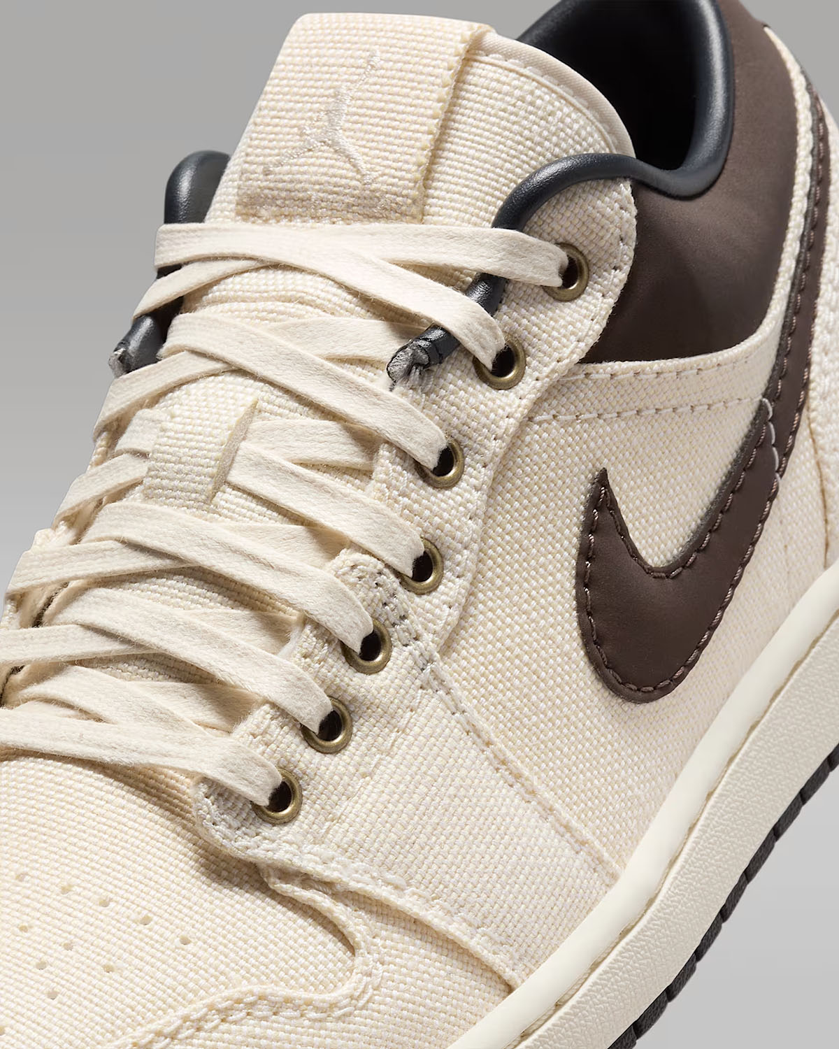 Air Jordan 1 Low Premium Pale Ivory Off Noir Baroque Brown Mens Shoes Sneakers IB8058-110-07