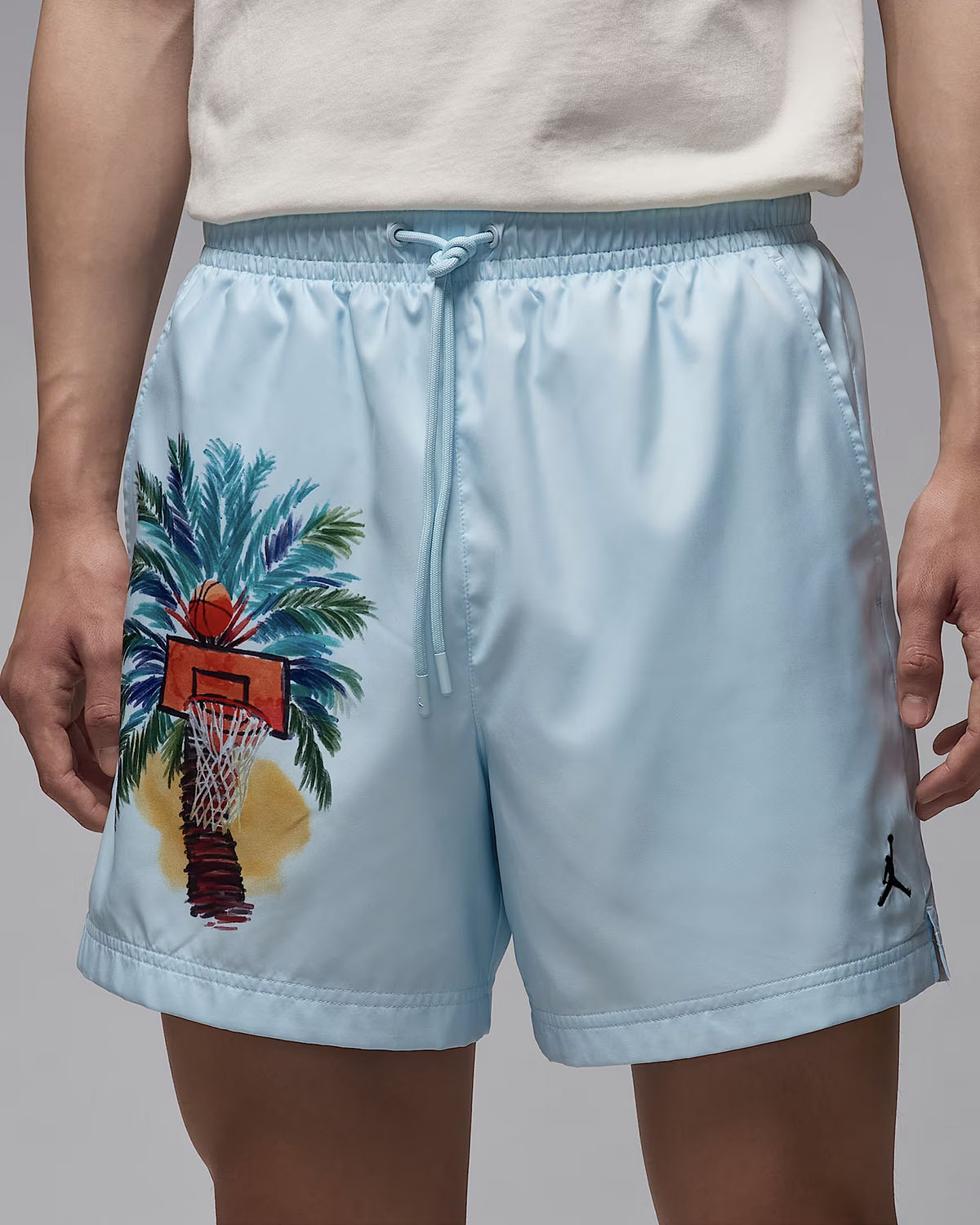 Jordan Essentials Summer 2025 Mens Woven Shorts Glacier Blue 2