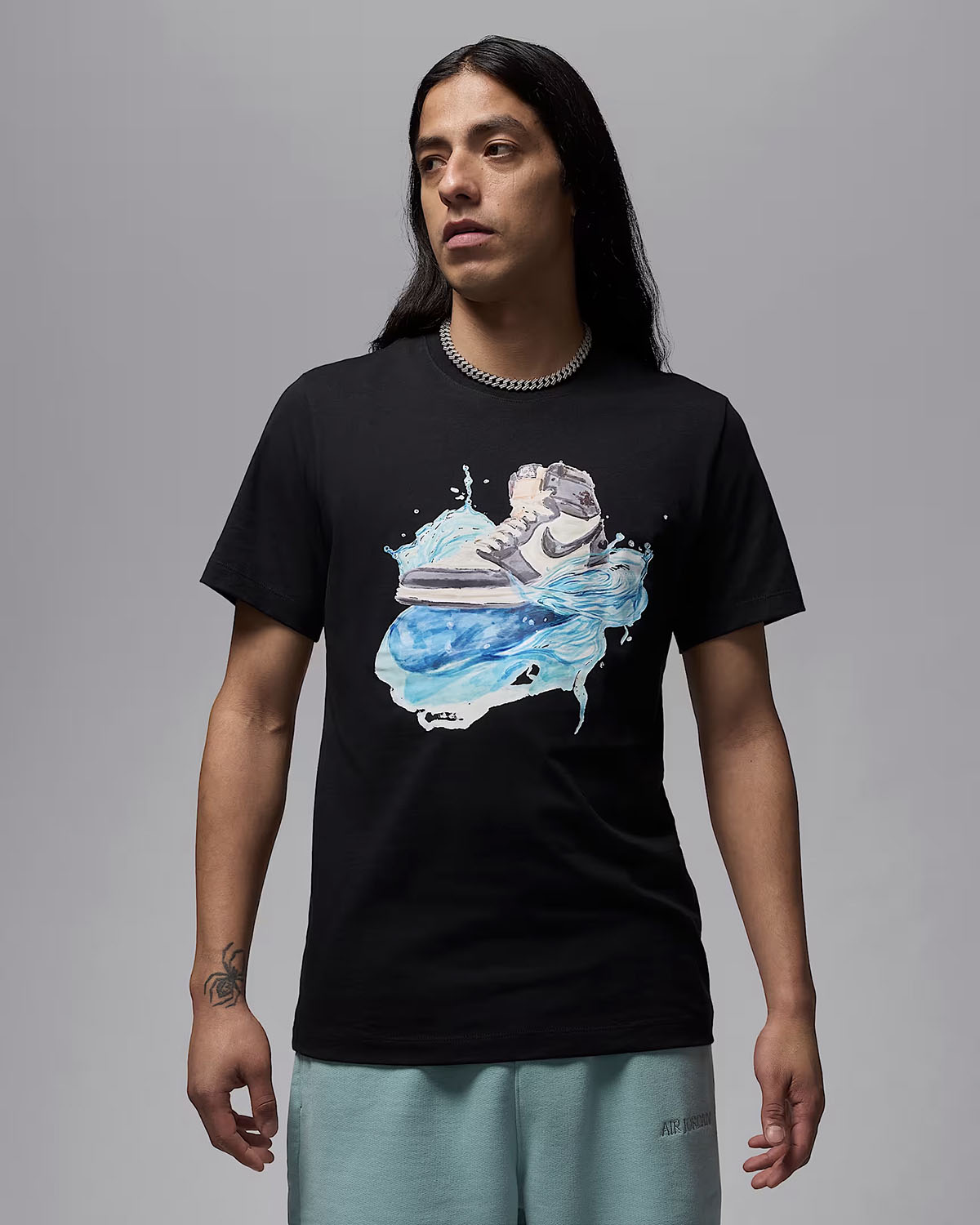 Jordan Flight Essentials AJ1 Summer 2025 T Shirt Black 1