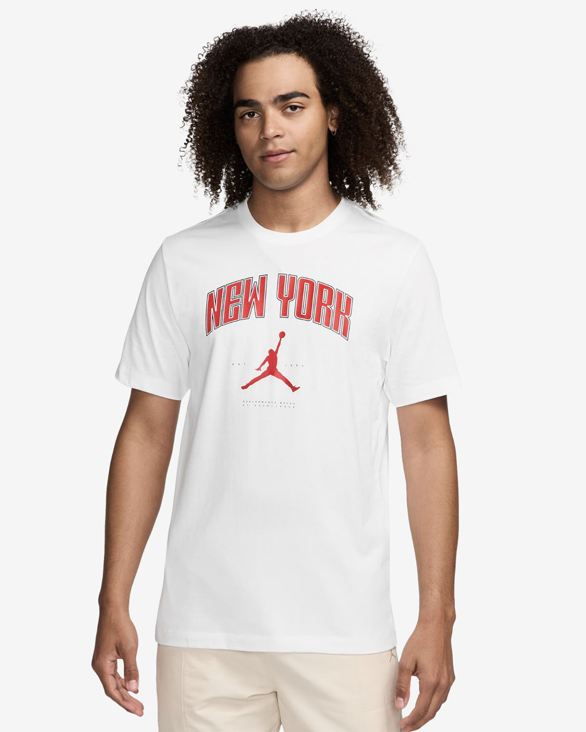 Jordan New York City White Red T Shirt