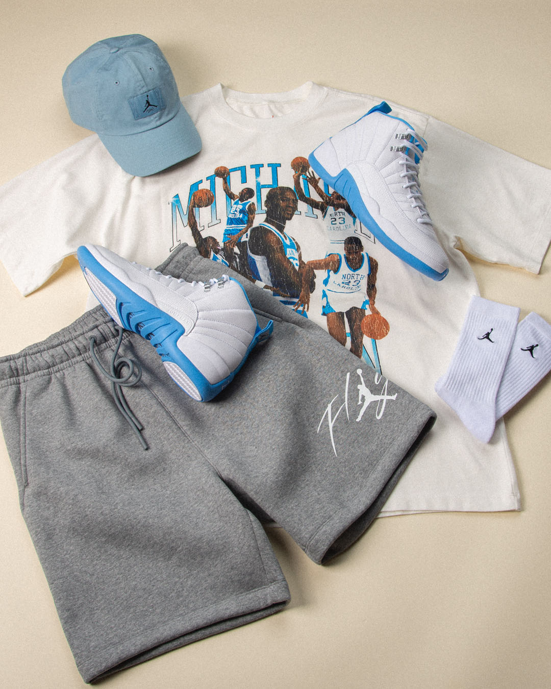 Air Jordan 12 Melo 2025 Outfit Shirt Hat Shorts