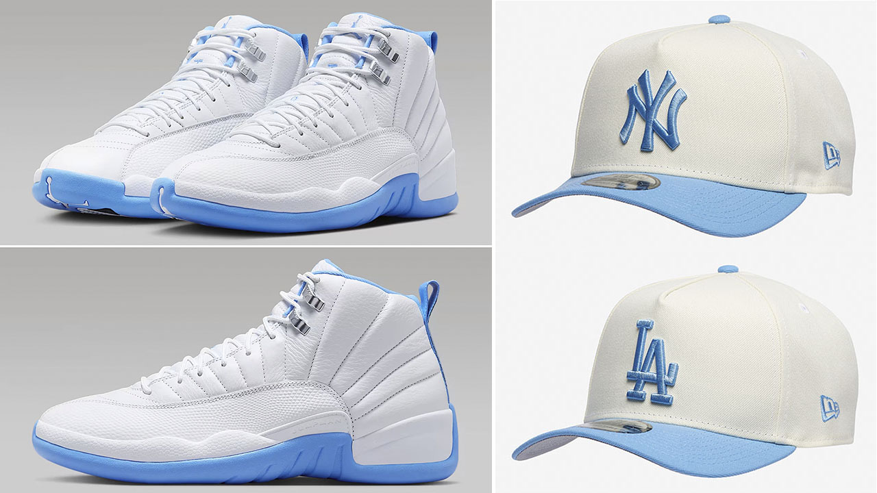 Air Jordan 12 Melo 2025 Shoes x New Era A Frame Snapback Hats to Match Sneakers