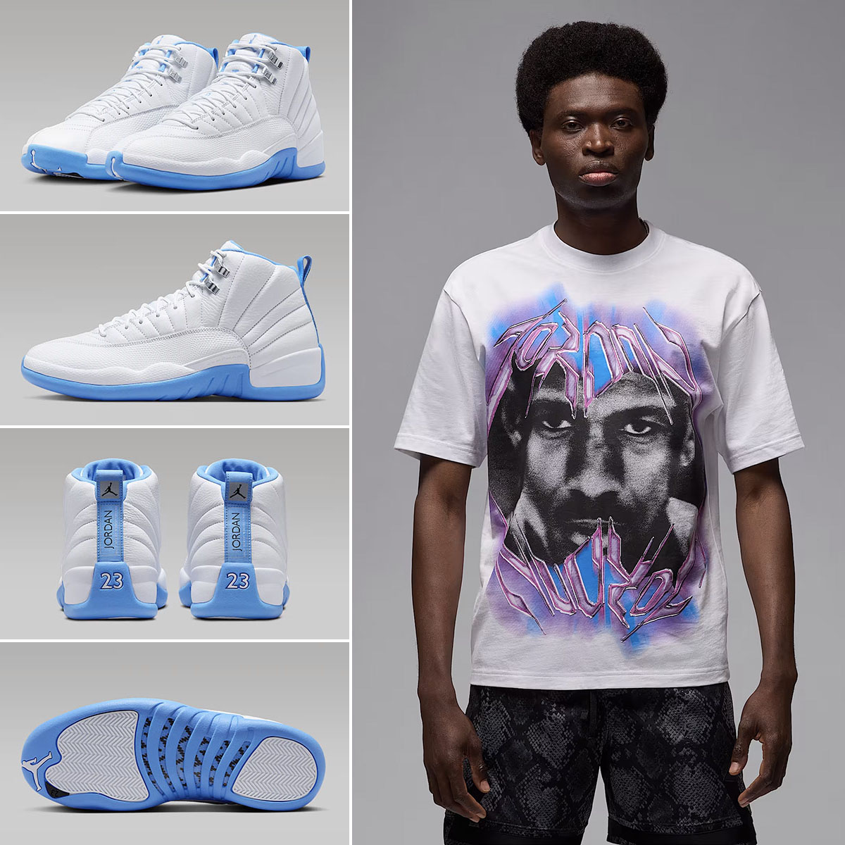 Air Jordan 12 Melo 2025 Sneakers and Jordan Sport 85 T Shirt Outfit