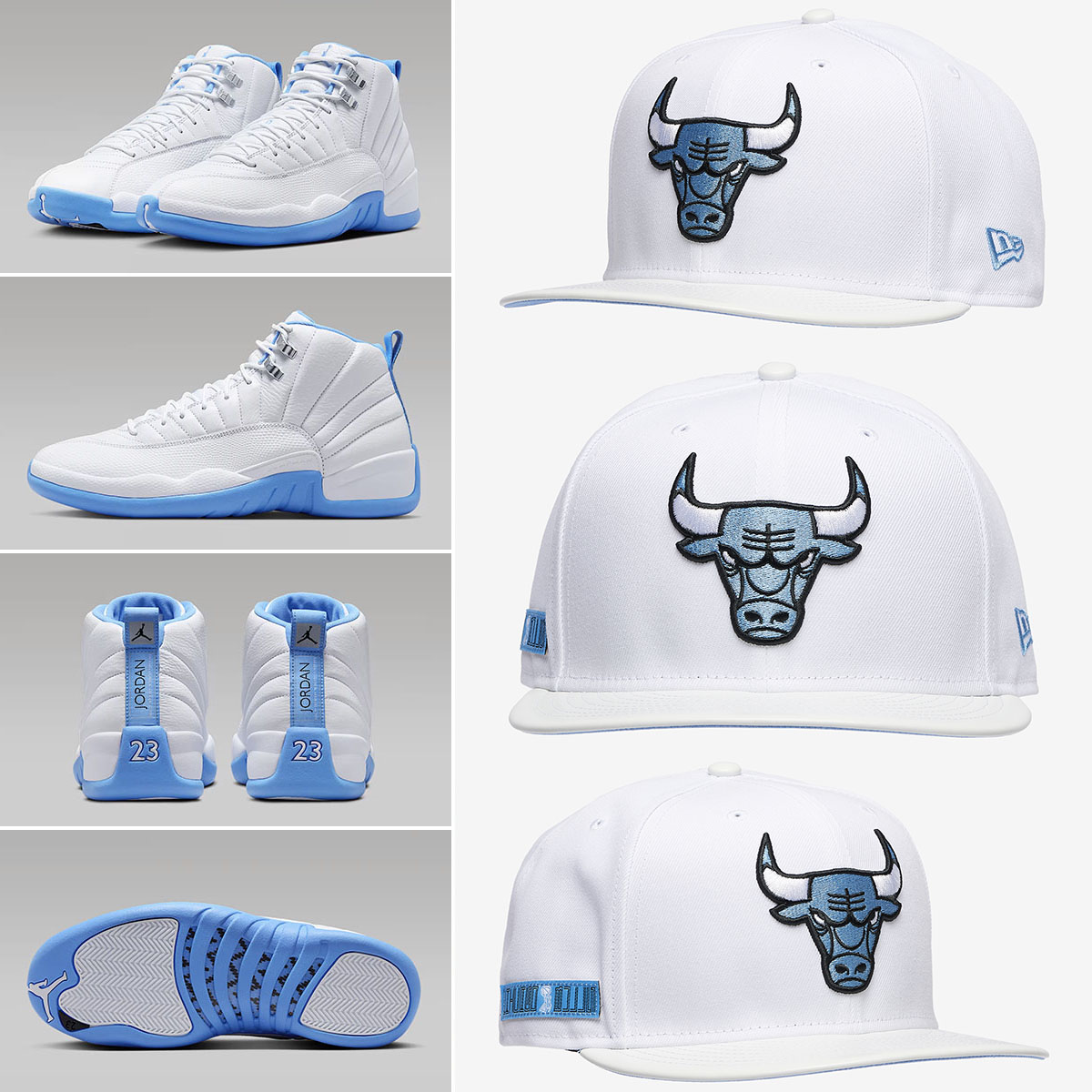 Air Jordan 12 Melo 2025 Sneakers and New Era Bulls Snapback Hat to Match