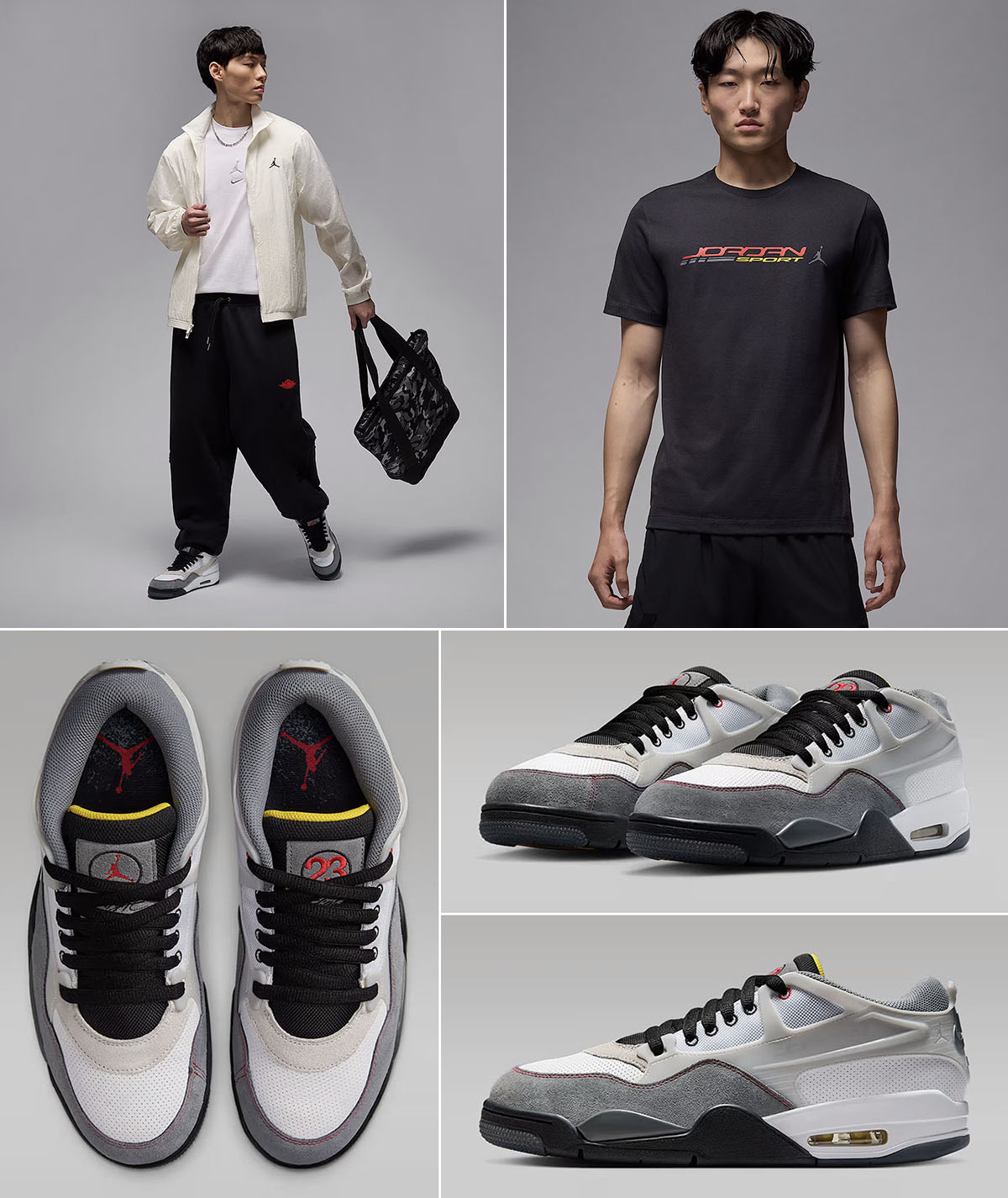 Air Jordan 4 RM Premium Smoke Grey Sneakers and Outfits