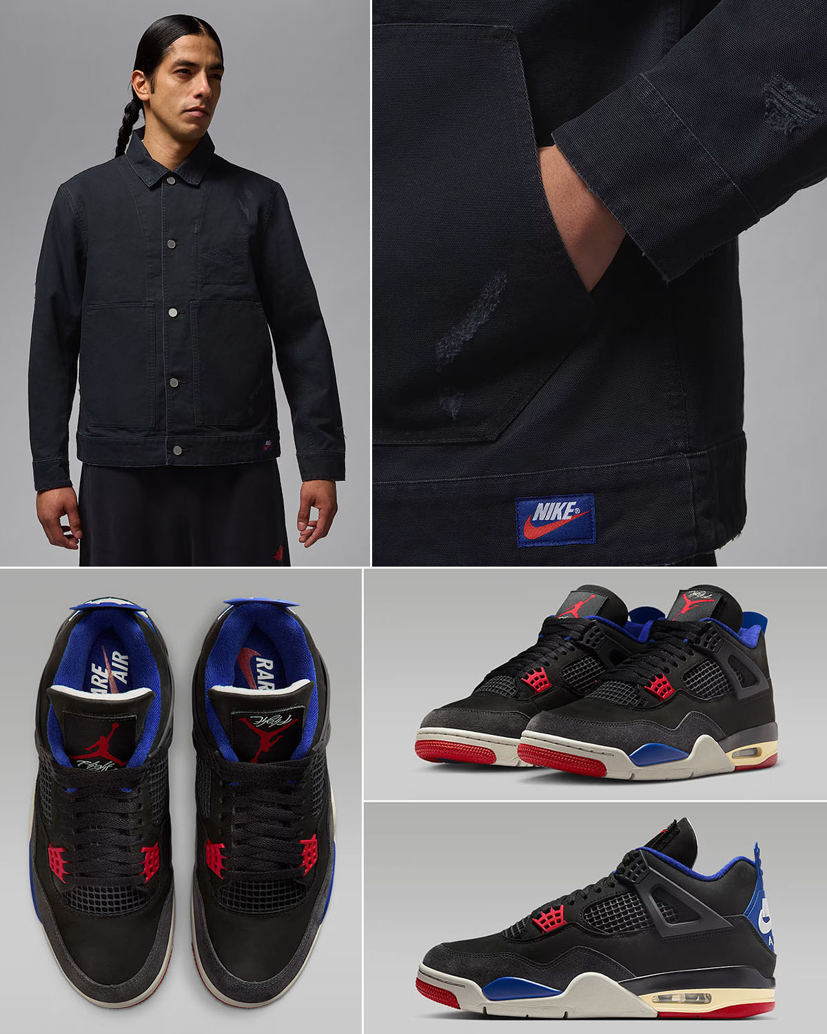 Air Jordan 4 Rare Air Shoes x Jordan Rare Air Chicago Jacket Outfit