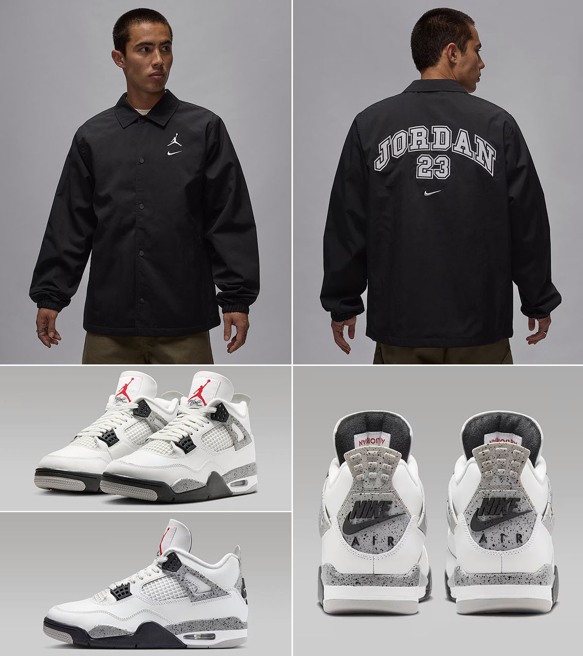 Air Jordan 4 White Cement 2025 x Jordan MVP Jacket