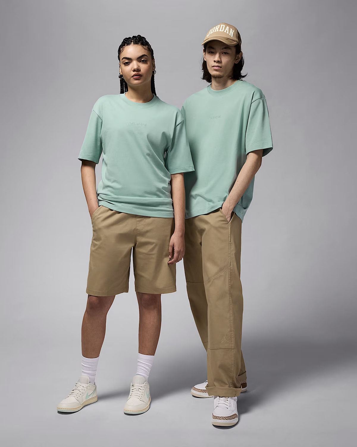 Air Jordan Wordmark 85 T Shirt Mineral Green Outfit