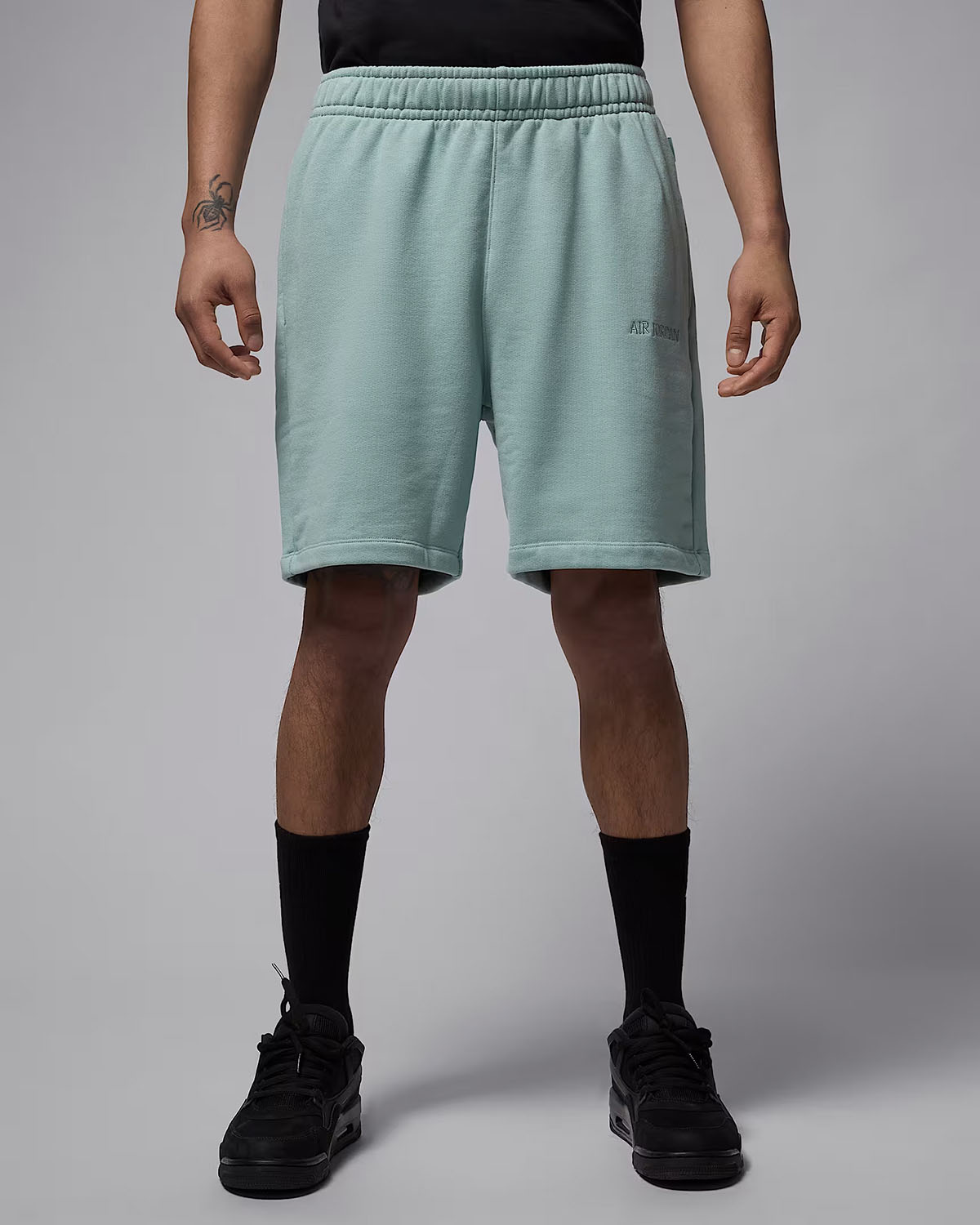 Air Jordan Wordmark Mens Fleece Shorts Mineral Green 1