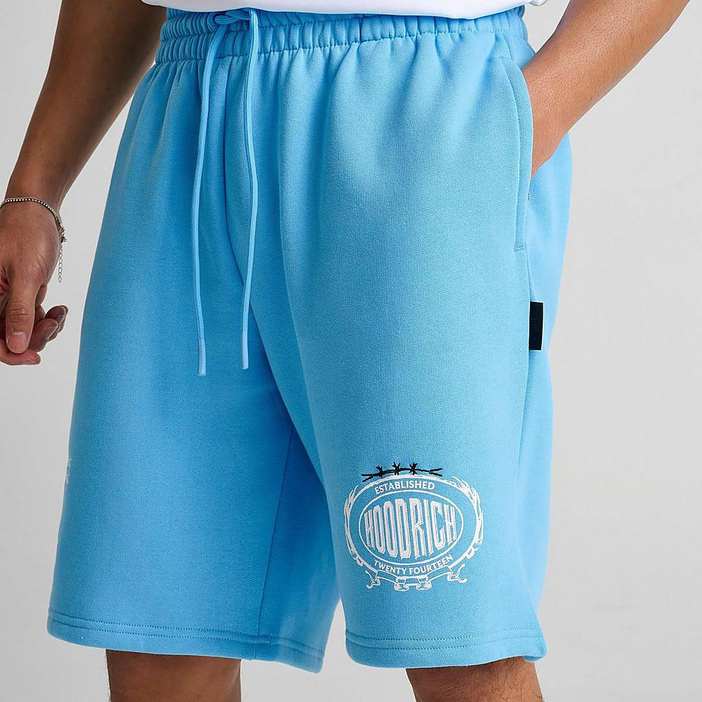 Hoodrich Noir Fleece Shorts University Blue 1