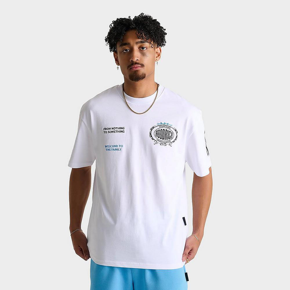 Hoodrich Noir T Shirt White University Blue 1