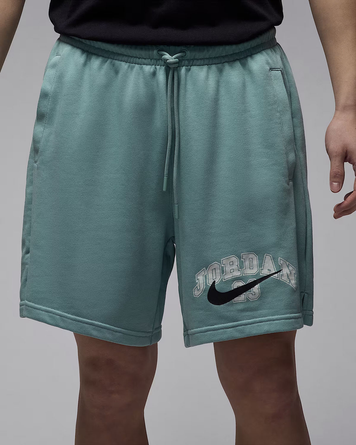 Jordaan MVP Mens French Terry Shorts Mineral Green 2