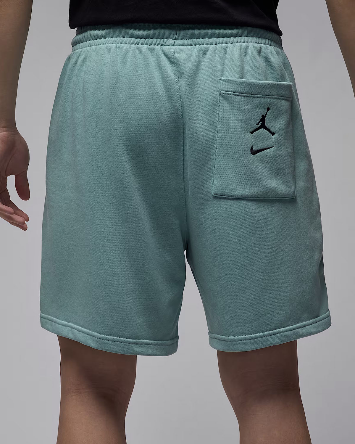Jordaan MVP Mens French Terry Shorts Mineral Green 3