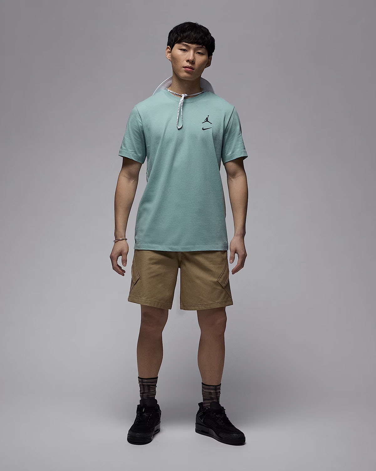 Jordan Flight MVP Mens T Shirt Mineral Green Outfit